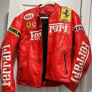 COPY - Leather Ferrari jacket